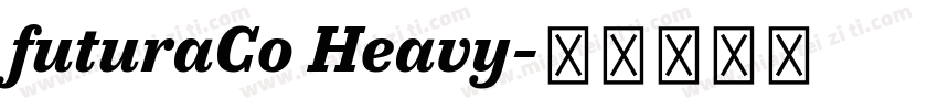 futuraCo Heavy字体转换